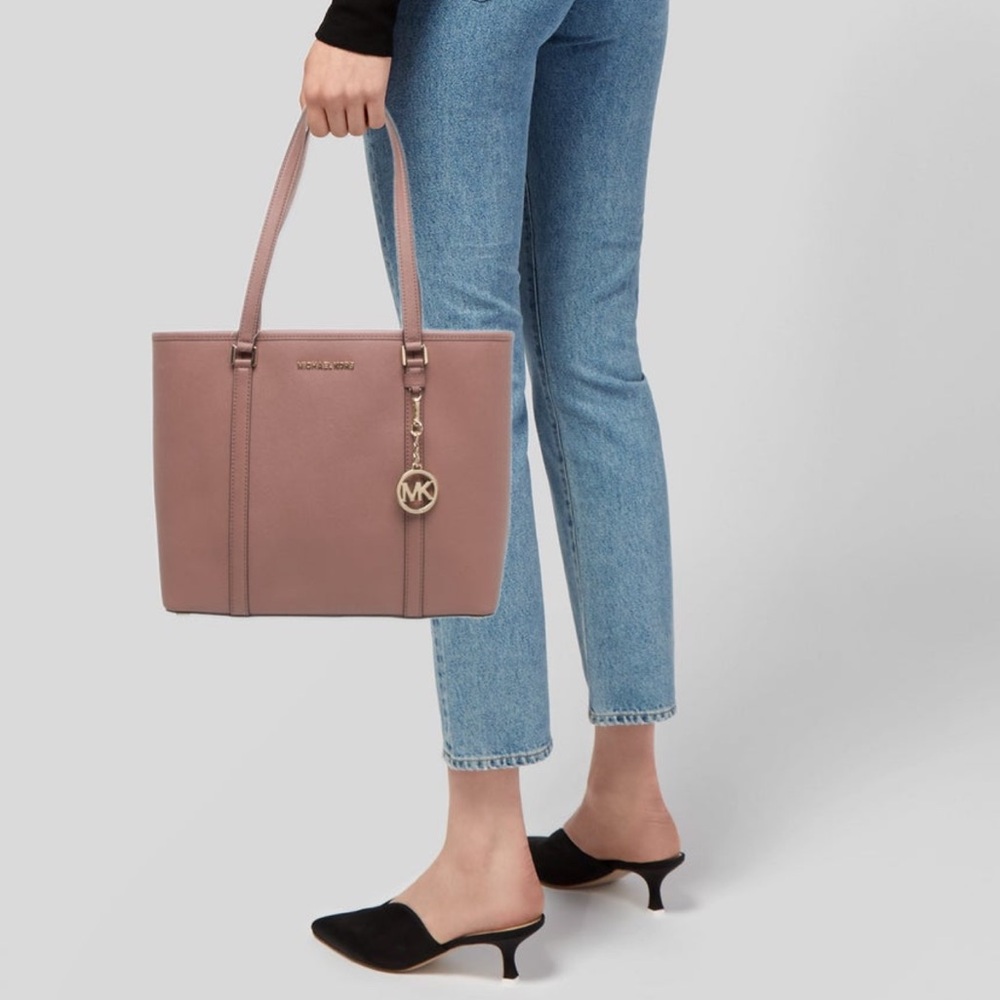 Michael Kors Saffiano Leather Tote - Light Wear - Picture 5 of 12